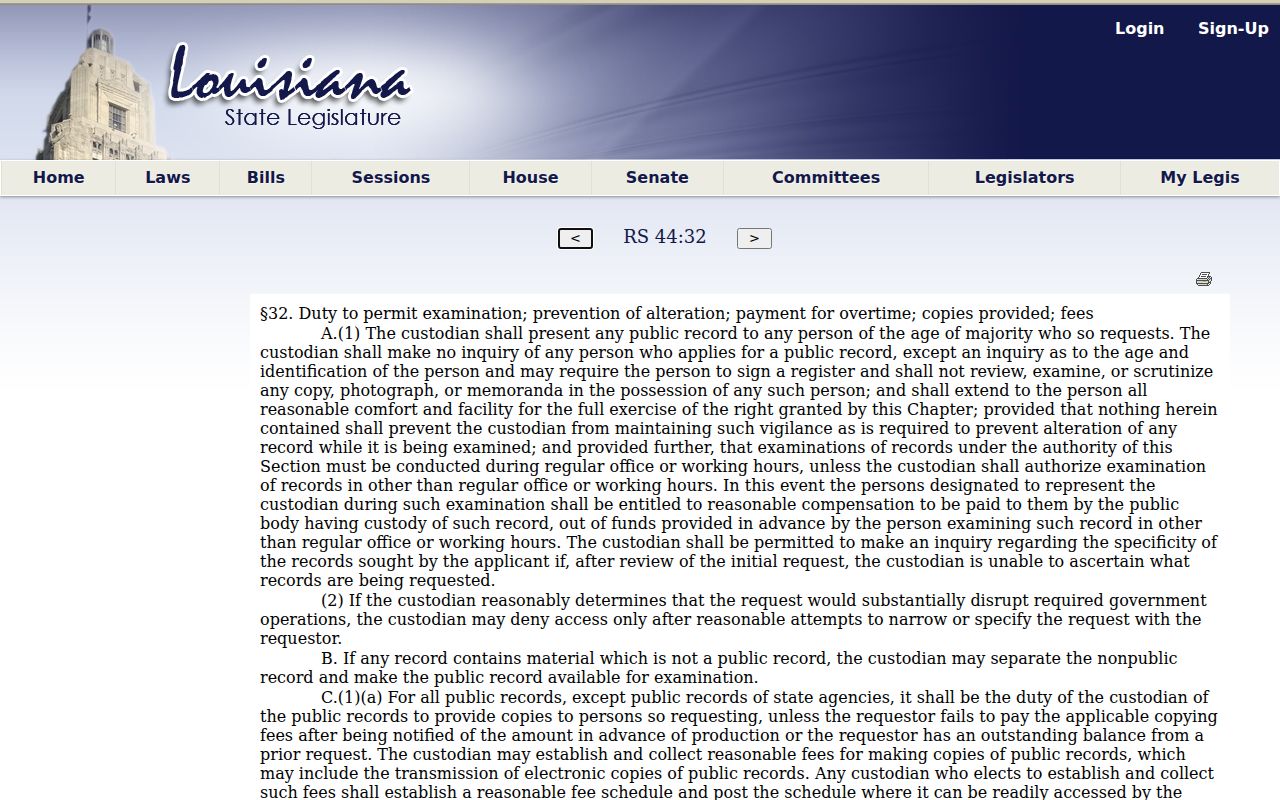 St. Helena Parish court records Louisiana public record copy procedure