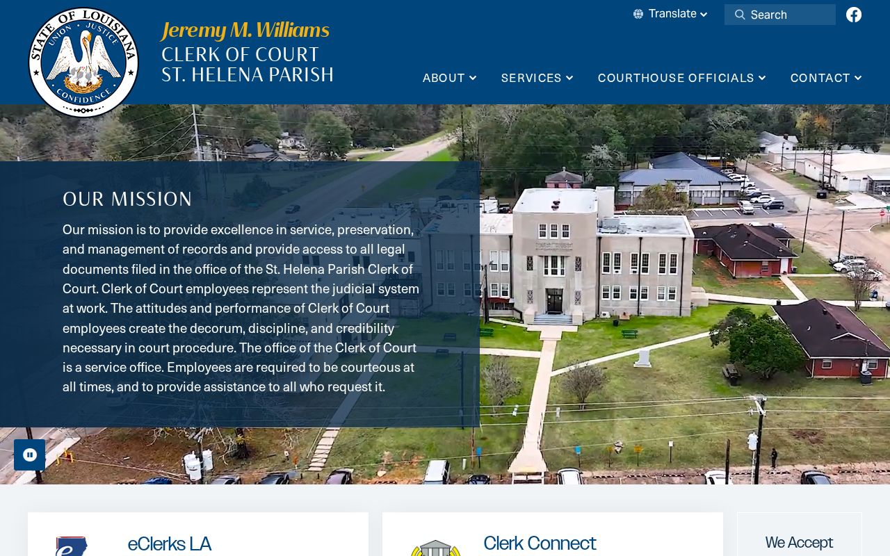 St. Helena Parish court docket clerk office information